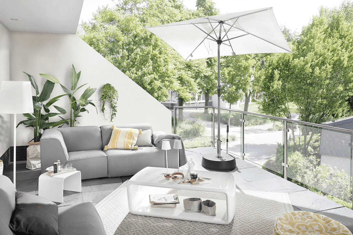 Active parasol med knæk 210 x 140 cm