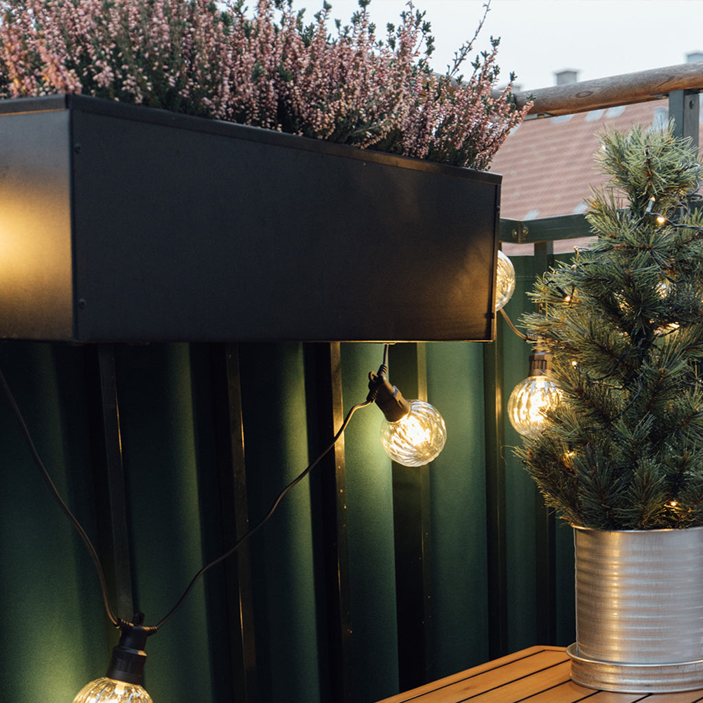 Liva sort altankasse med selvvanding 60 / 80 / 100 cm