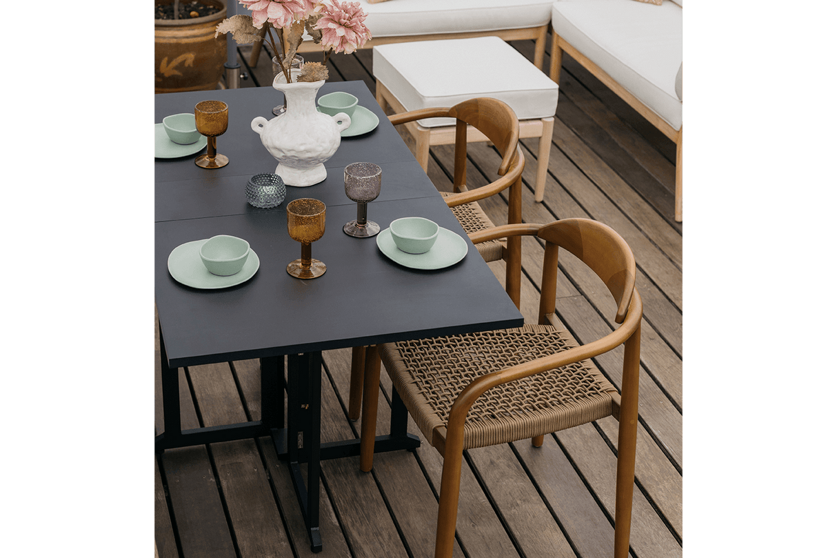 Alberte metal gateleg bord 130 x 70 cm