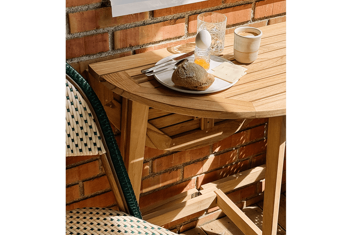 Clara teak gateleg bord Ø80 cm