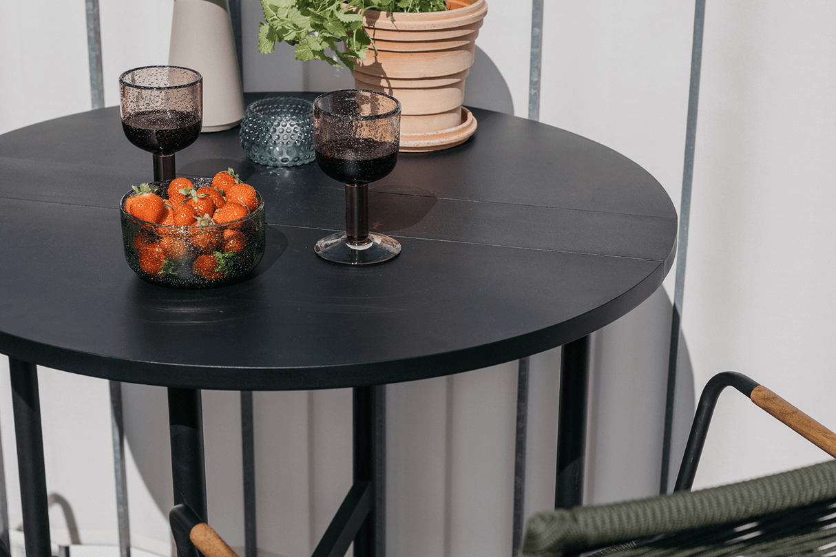 Clara metal gateleg bord Ø80 cm