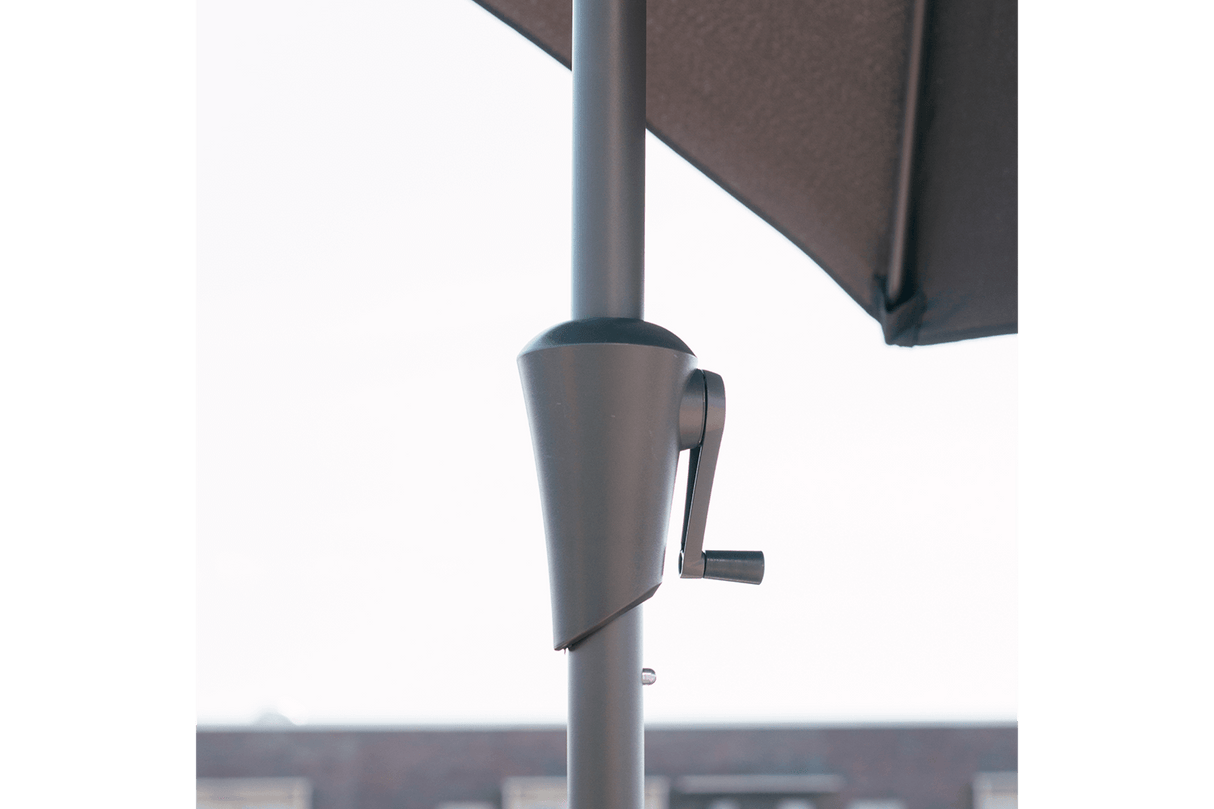 Frida rektangulær parasol med hejs og knæk 140 x 220 cm