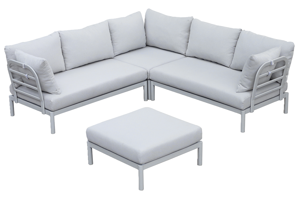 Luna aluminium loungesofa - Hjørne