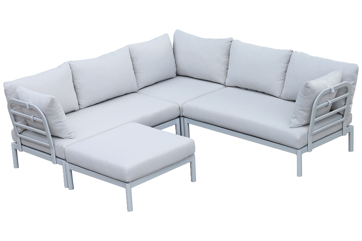 Luna aluminium loungesofa - Hjørne