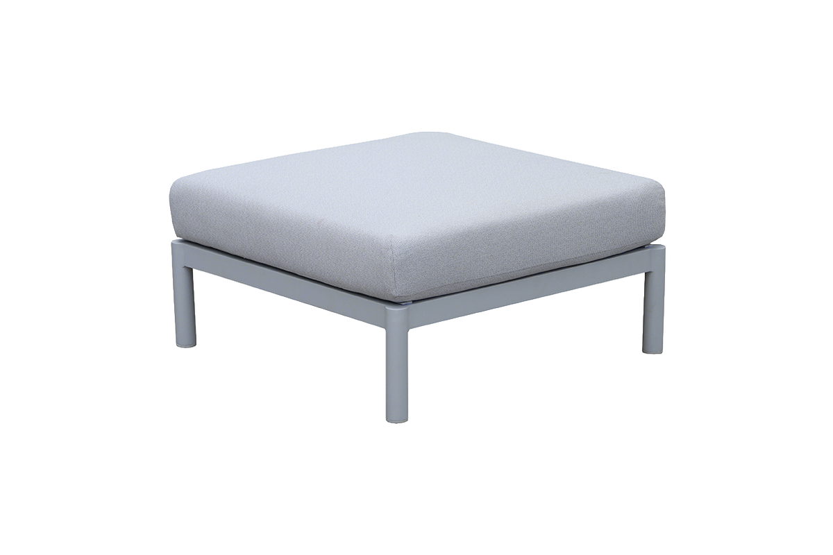 Luna aluminium lounge puf / bord