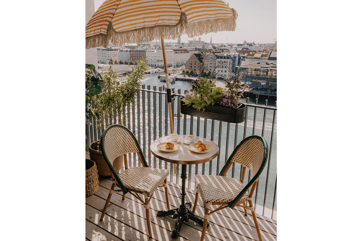 Estelle fransk flet caféstol