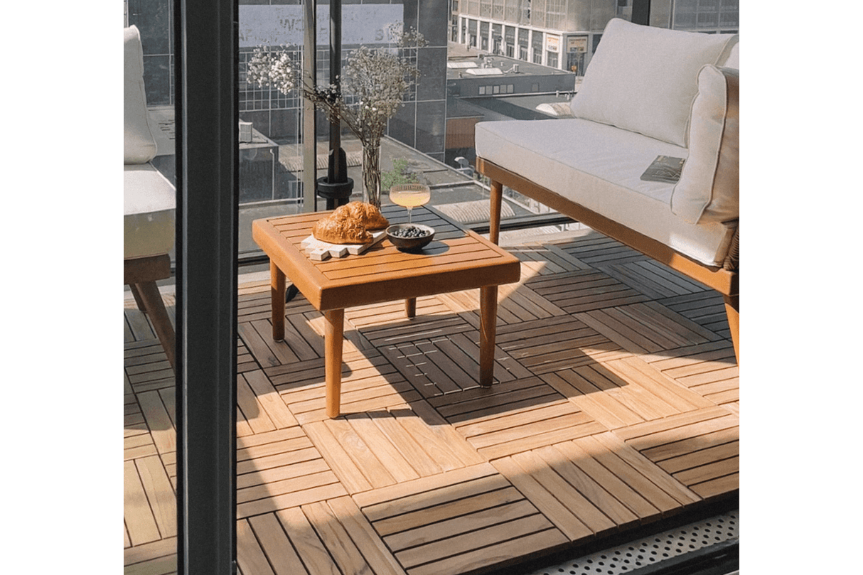 Sandra teak gulvfliser