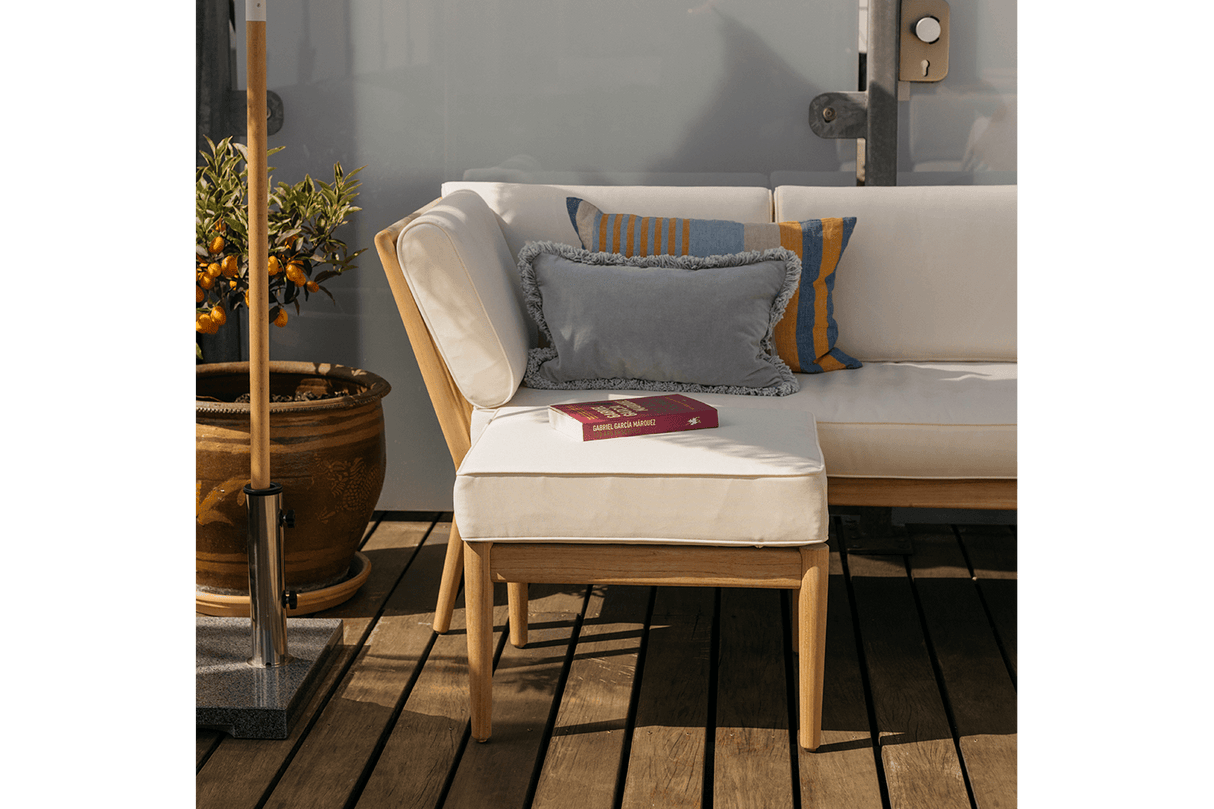 Sienna teak puf / bord