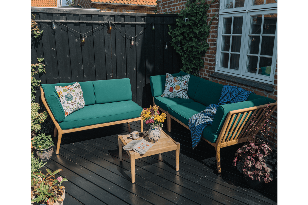 Sienna teak puf / bord