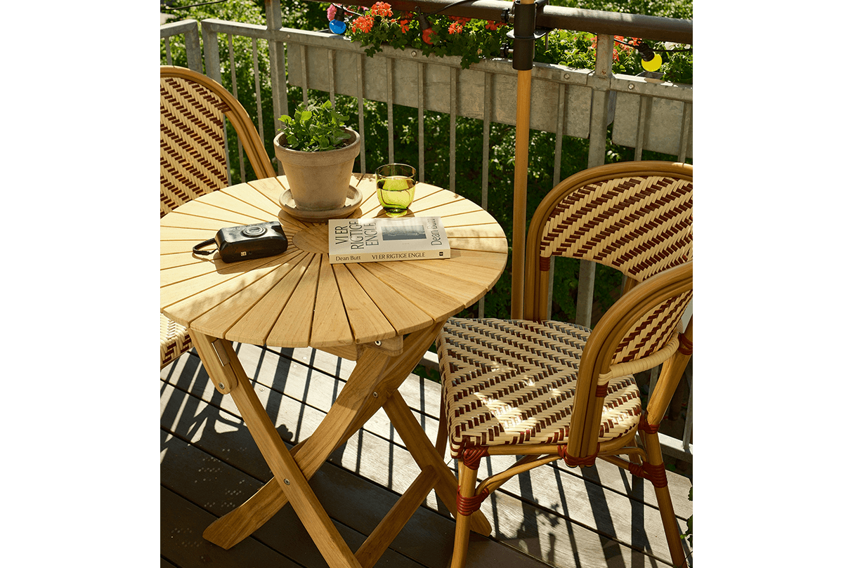 Delphine fransk flet caféstol