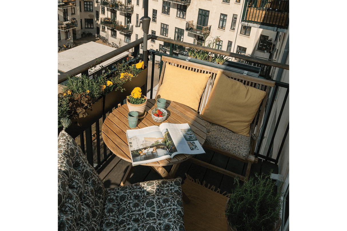 Nova teak foldebord Ø70 cm