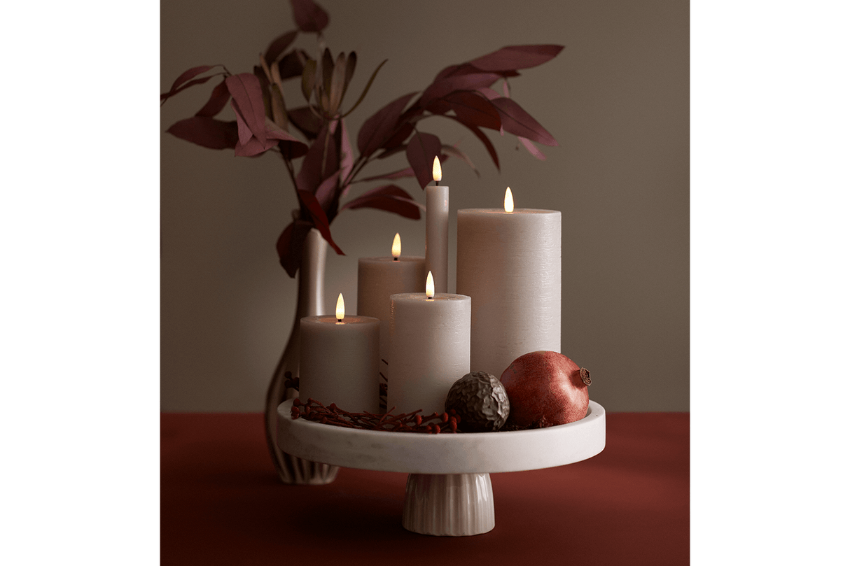 LED rustic bloklys Ø7 cm