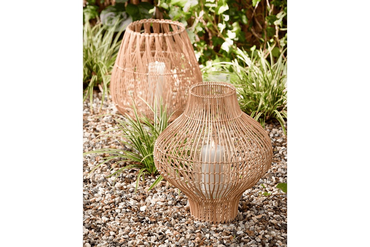 Sasha rattan lanterne