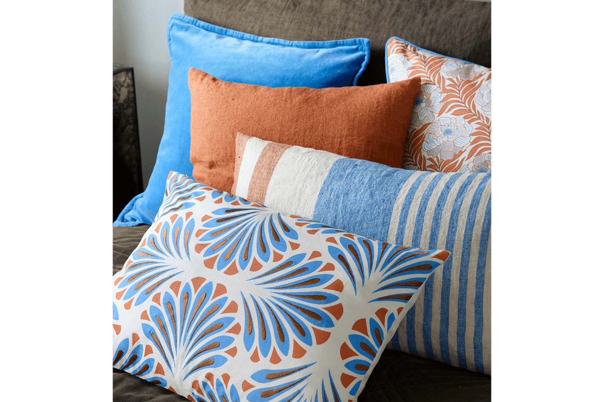 Velvet soft pudetræk m.pyntekant 50 x 50 cm