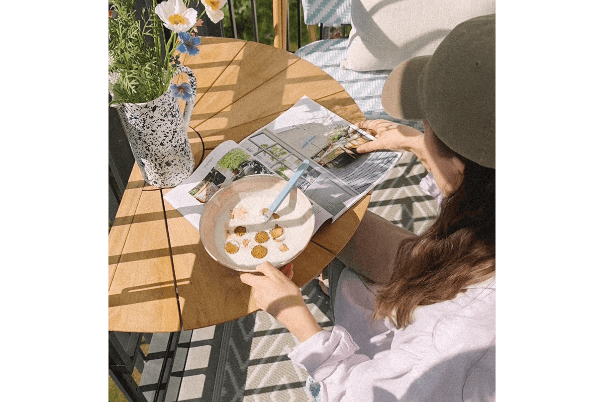 Galina teak hængebord 80 x 50 cm