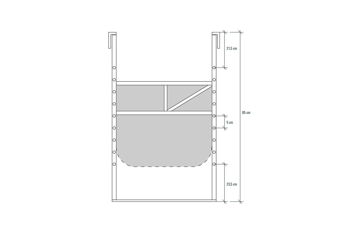 Ida teak hængebord 60 x 60 cm
