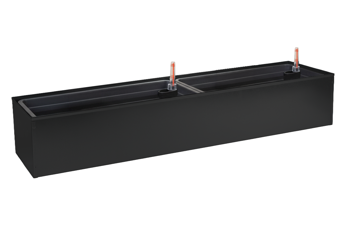 Liva sort altankasse med selvvanding 60 / 80 / 100 cm