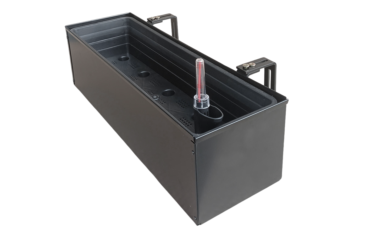 Liva sort altankasse med selvvanding 60 / 80 / 100 cm