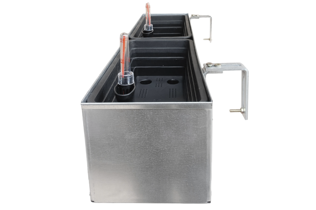 Liva galvaniseret altankasse med selvvanding 60 / 80 / 100 cm