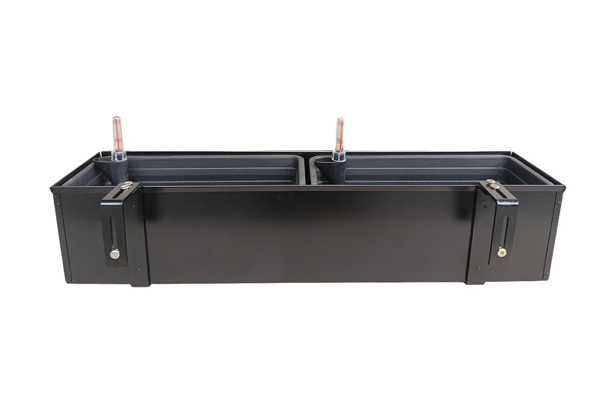 Liva sort altankasse med selvvanding 60 / 80 / 100 cm