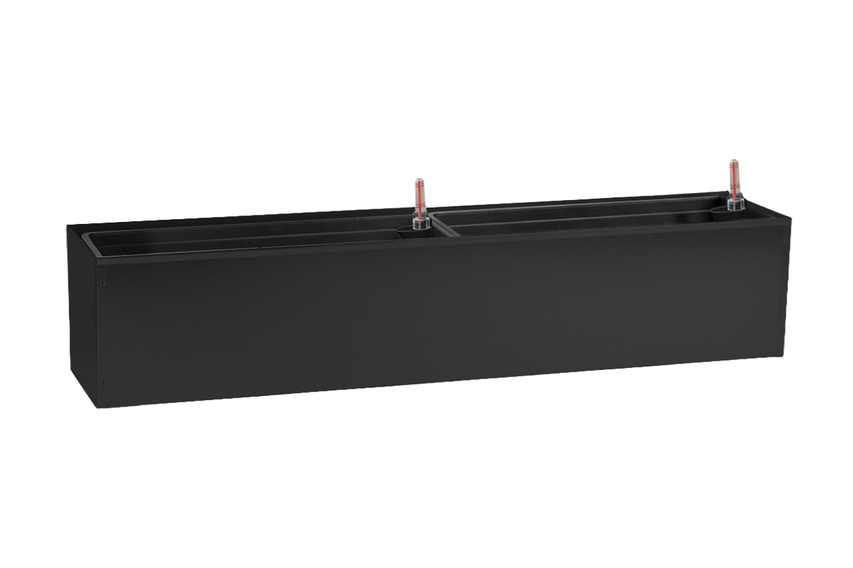 Liva sort altankasse med selvvanding 60 / 80 / 100 cm