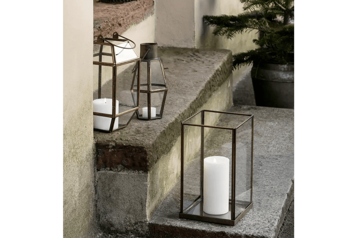 Lanterne i messing look