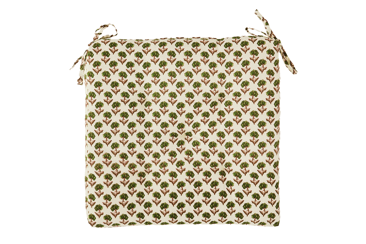 Siddehynde med print 45 x 45 cm