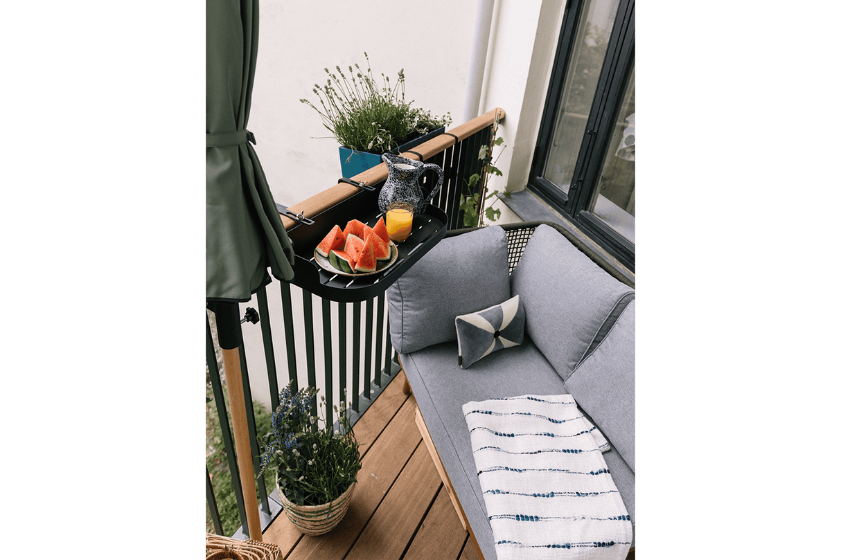 Mie metalhylde til gelænder 50 x 25 cm