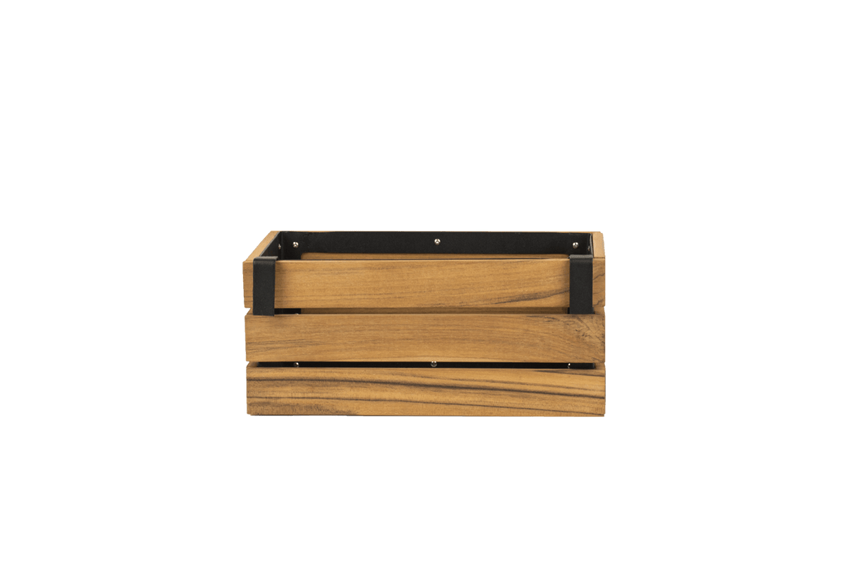 Mille teak plantekasse til gitter 30 x 17 cm