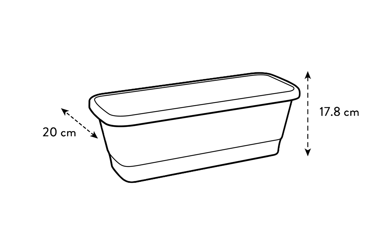 Noa altankasse med selvvanding 65 cm