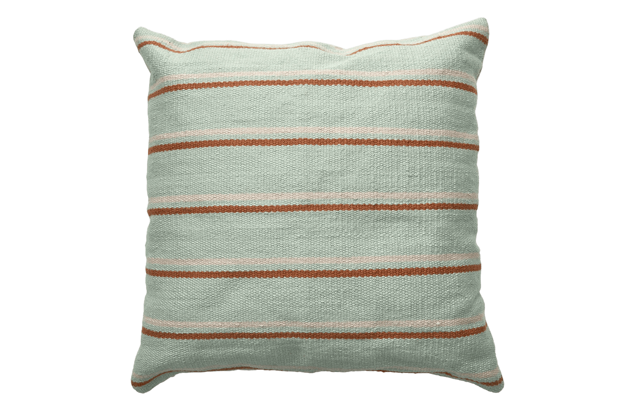 Recycle stribede pude 60 x 60 cm