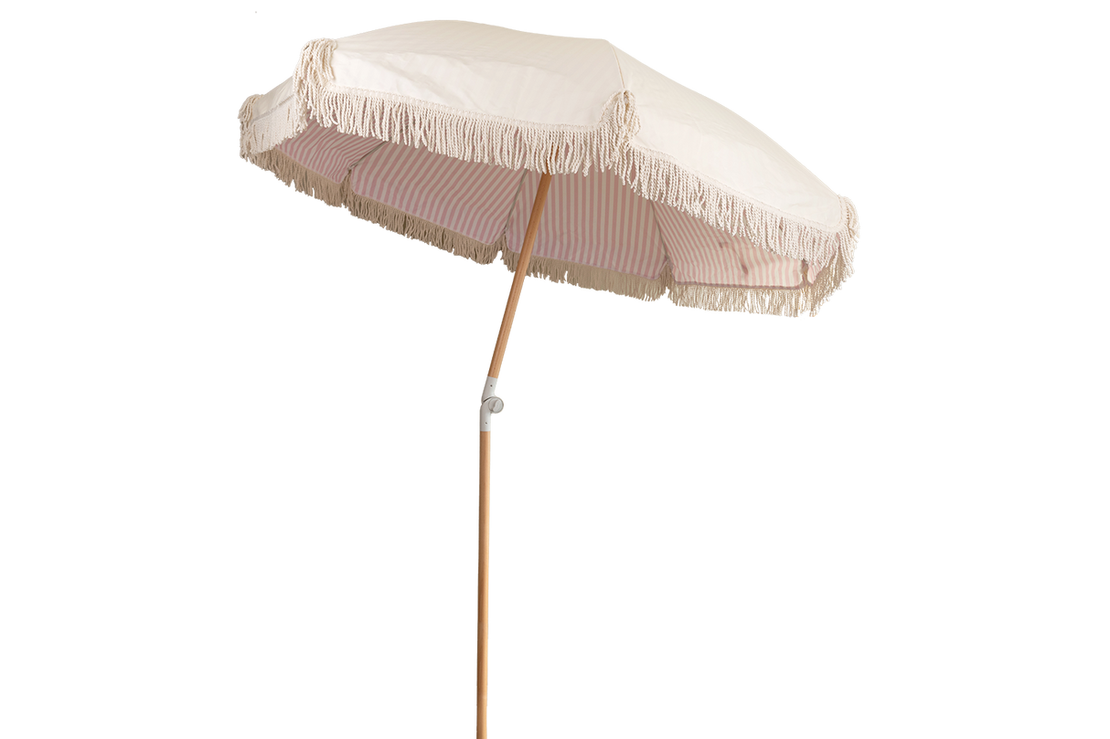 Sally dobbeltsidet parasol med knæk Ø155 / Ø180 cm