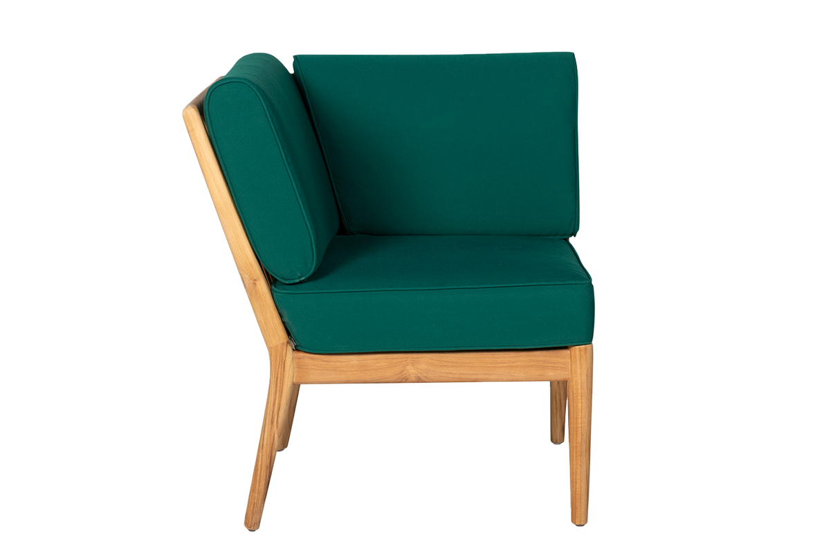 Sienna teak high back loungesofa - hjørne