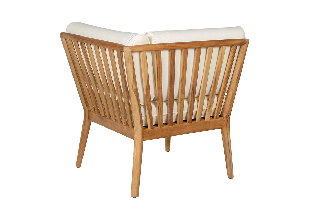 Sienna teak high back loungesofa - hjørne