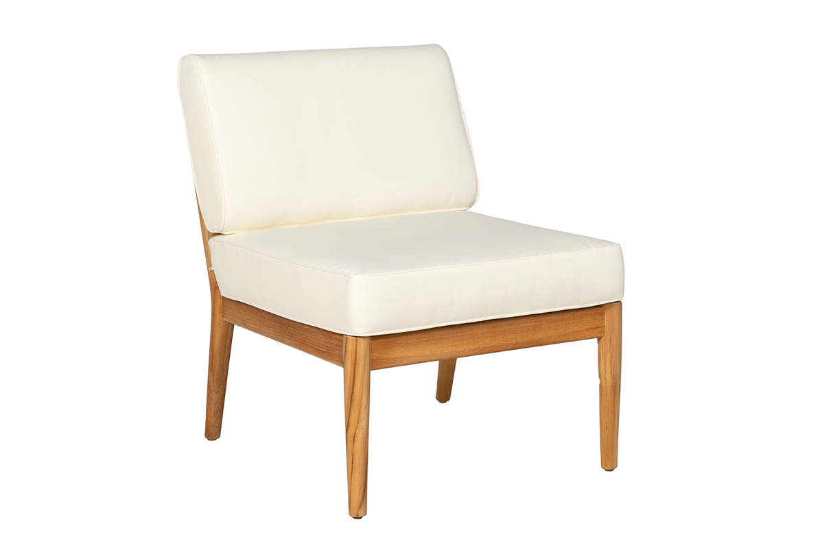 Sienna teak high back loungesofa - midtermodul