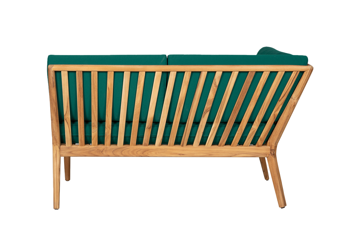 Sienna teak high back loungesofa - venstre