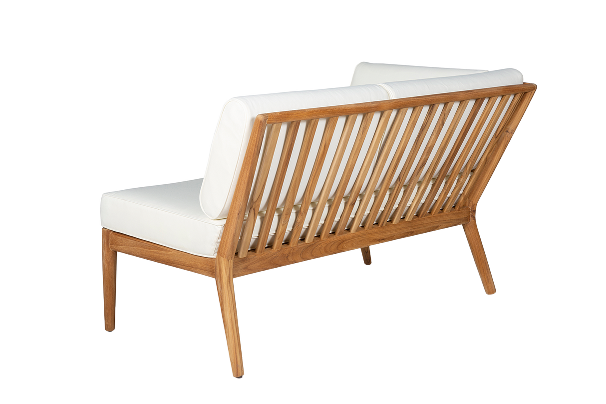 Sienna teak high back loungesofa - venstre
