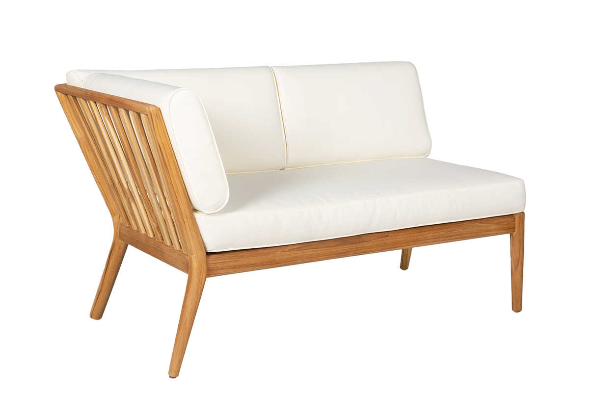 Sienna teak high back loungesofa - venstre