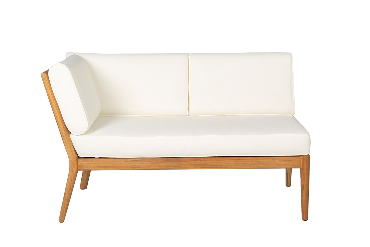 Sienna teak high back loungesofa - venstre