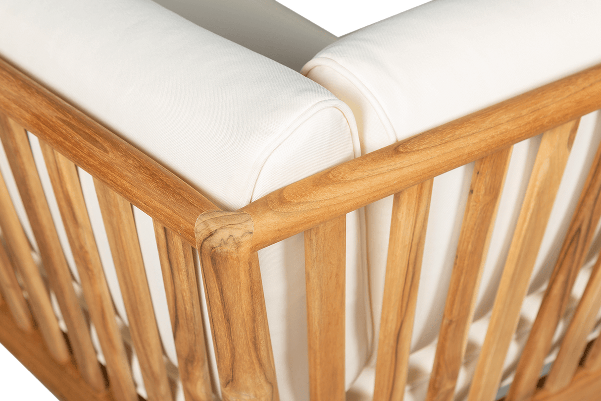 Sienna teak high back loungesofa - venstre