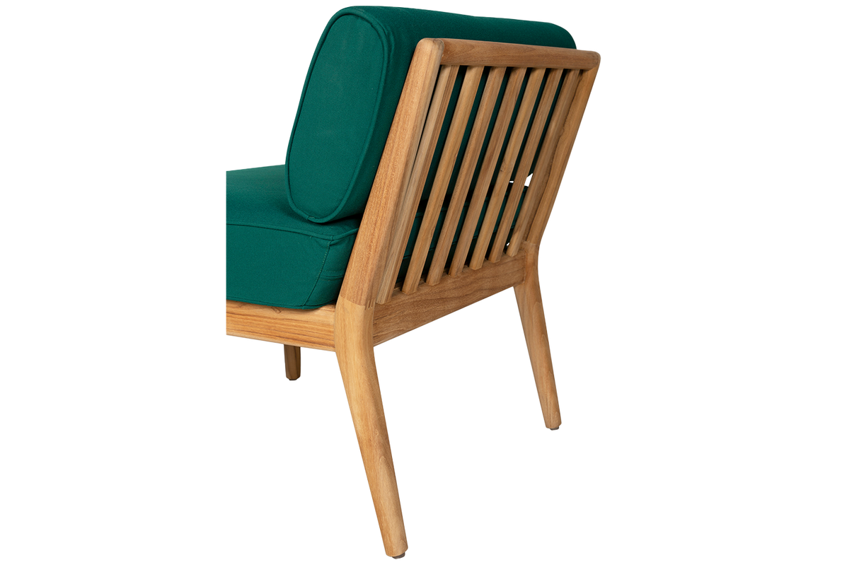 Sienna teak loungesofa - midtermodul