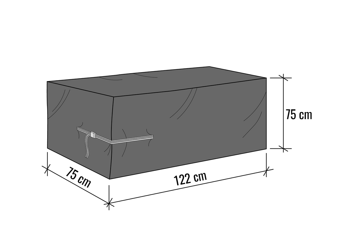 Solid møbelovertræk 122 x 75 x 75 cm