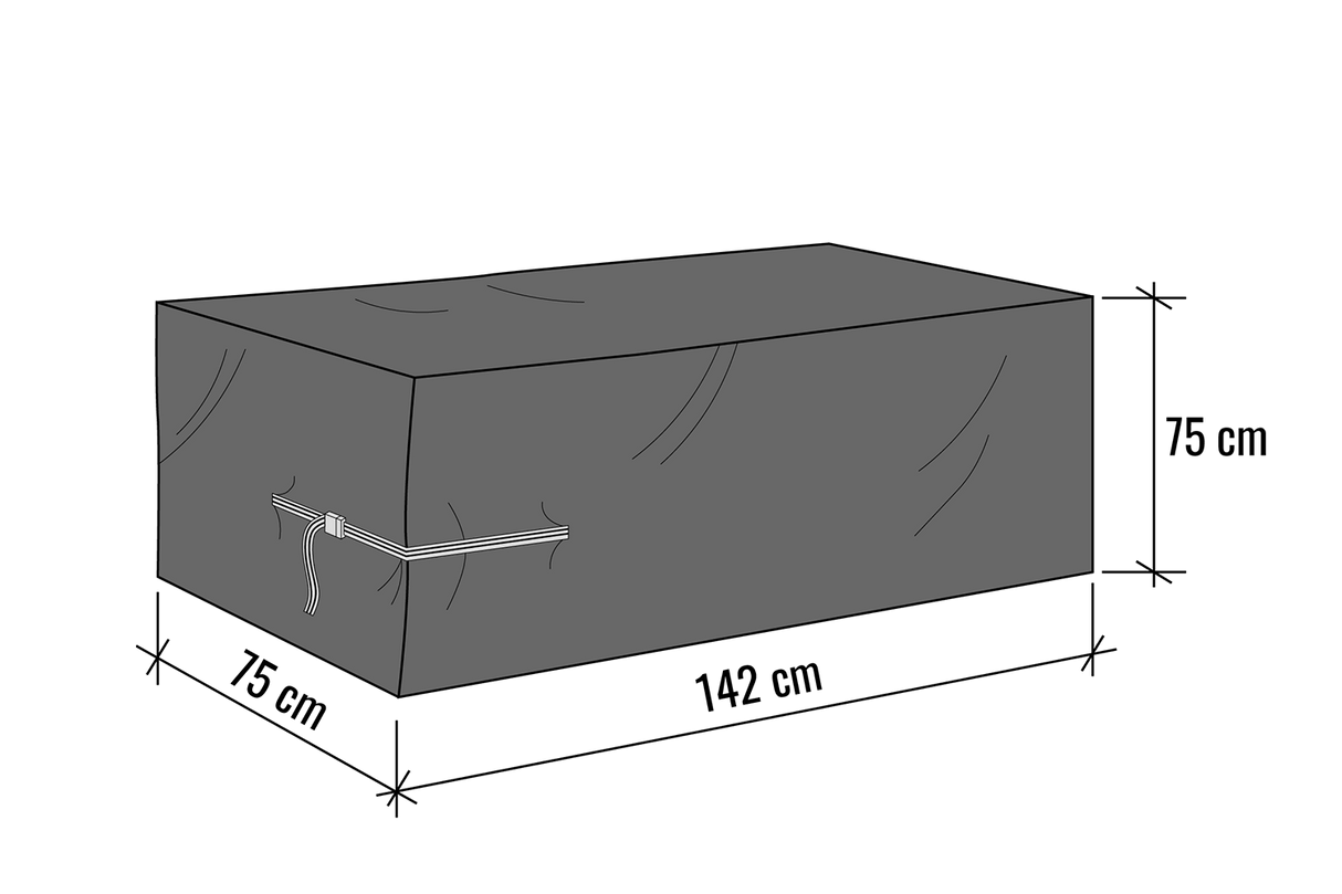 Solid møbelovertræk 142 x 75 x 75 cm