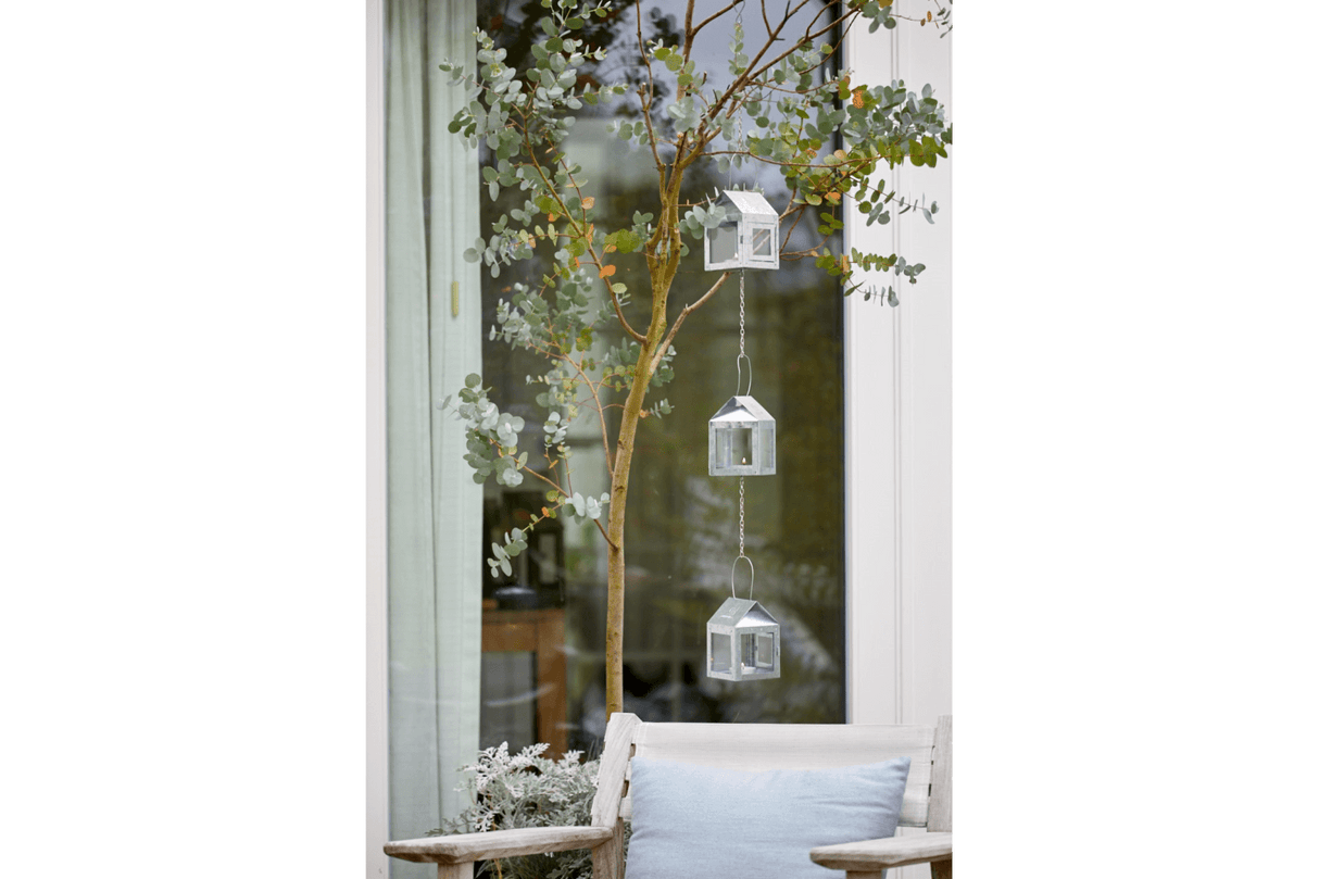 A2 living 3 lanterner på stålkæde