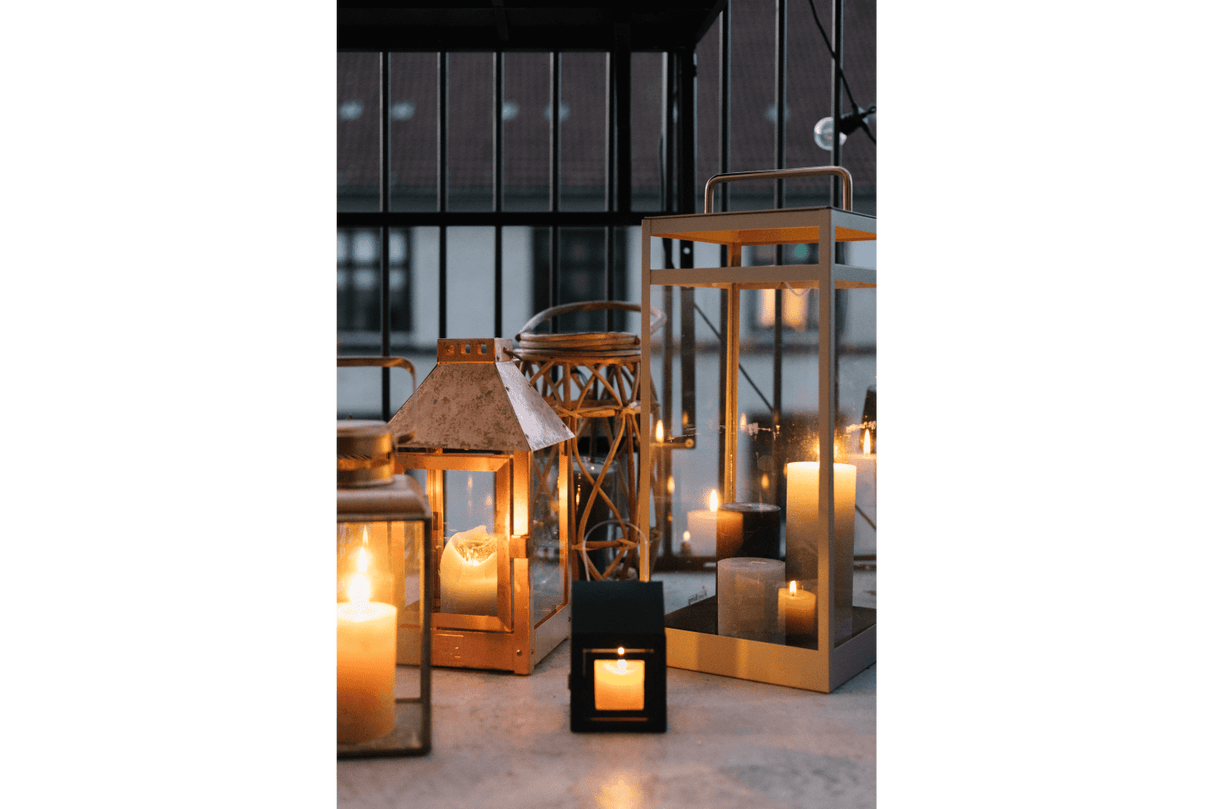 A2 living kobber lanterne 17 x 33,5 cm