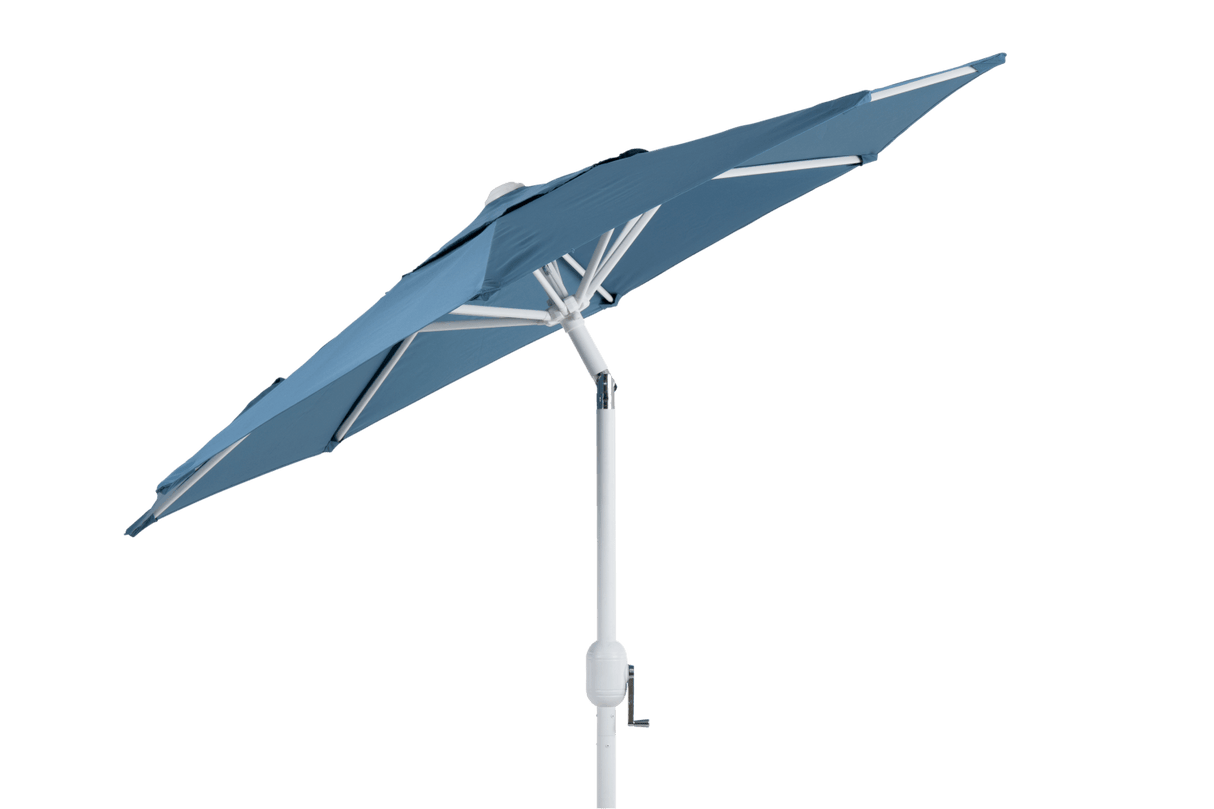 Cambre ensfarvet parasol m/hvid stang Ø200 cm