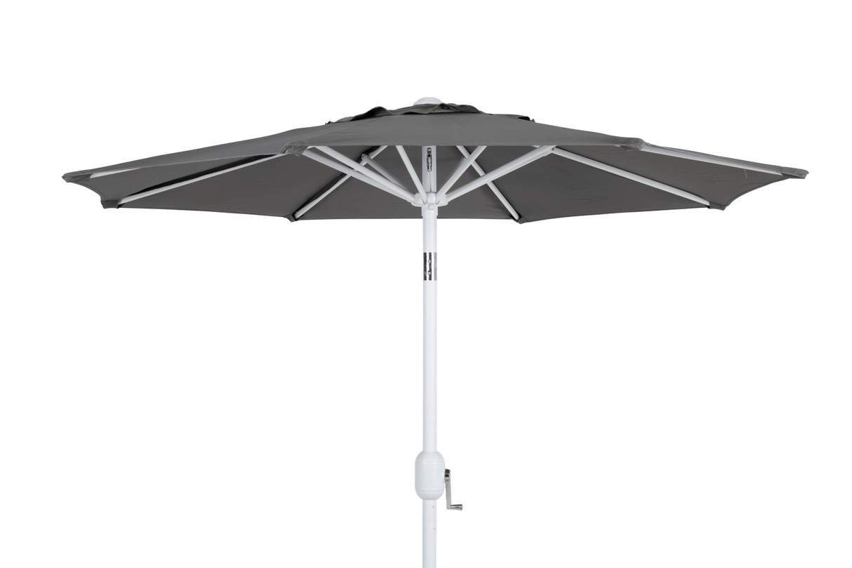Cambre ensfarvet parasol m/hvid stang Ø200 cm