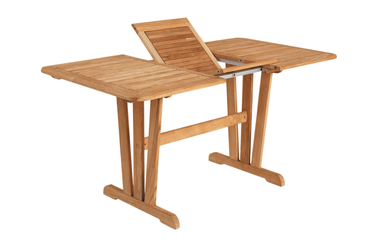 Cornelia teak bord med udtræk 110 - 150 cm