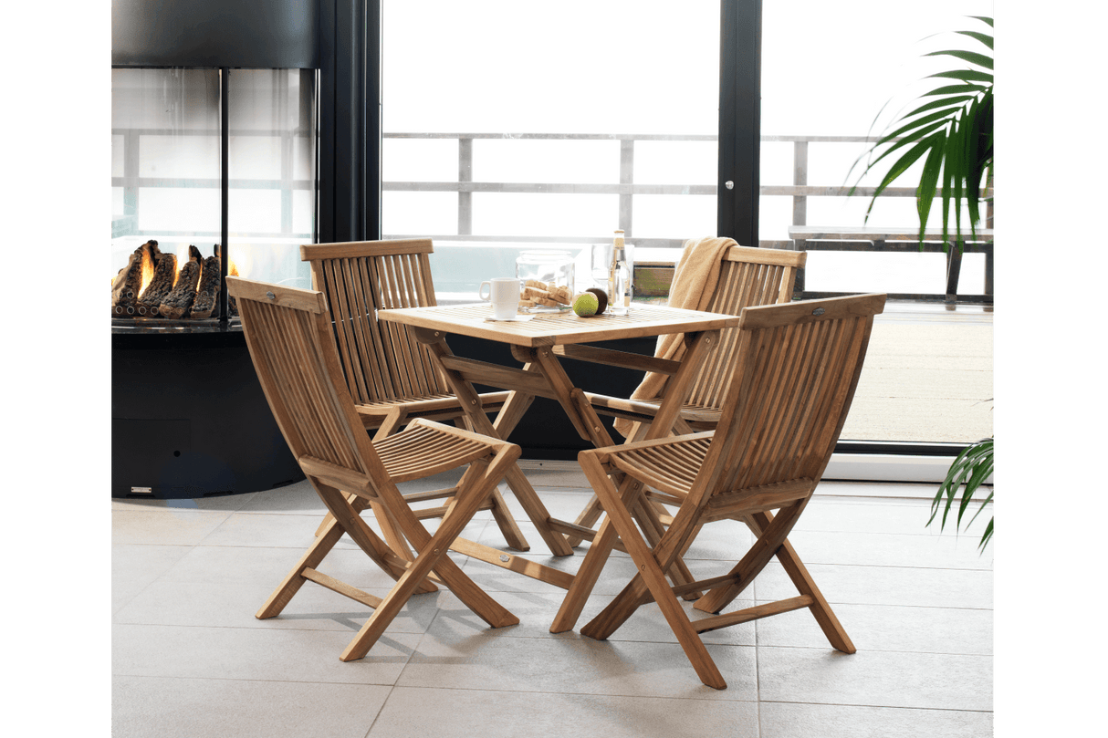 Turin teak klapstol uden armlæn