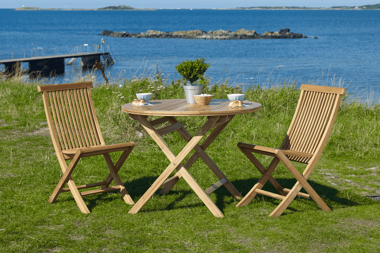 Turin teak klapstol uden armlæn